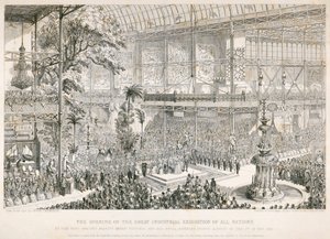 Eröffnung der Großen Ausstellung, Kristallpalast, Hyde Park, London von George Cruikshank