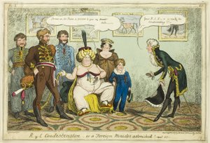 Königliche Herablassung von George Cruikshank