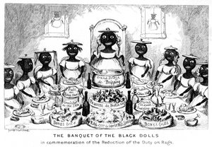 Das Bankett der schwarzen Puppen von George Cruikshank