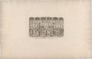 Der erste Schilling-Tag - Eingang, 1851