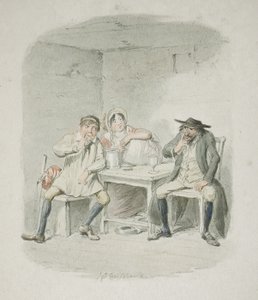Der Jude und Morris Bosle beginnen sich zu verstehen von George Cruikshank