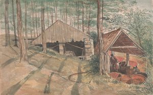 Herr W. Praeds Zinnwaschmühle in Cornwall, Trevethow von George Cumberland
