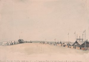 Die Rennbahn in Bristol von George Cumberland