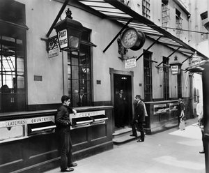 Lombard Street Postamt, City of London, spätes 19. - frühes 20. Jahrhundert