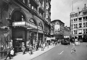 Piccadilly Circus Station, Haymarket-Eingang, Westminster, London, ca. 1930er