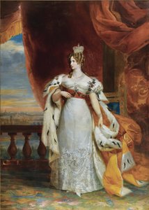 Porträt von Kaiserin Alexandra Fjodorowna Charlotte von Preußen, Ehefrau von Kaiser Nikolaus I., 1798-18