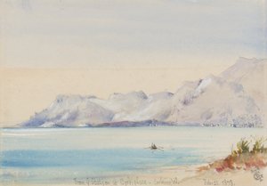 Von der Station in Bordighera, Blick nach Westen, 25. Februar 1878