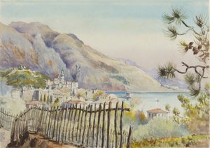 Mentone, Blick nach Osten, 5. März 1878 von George Douglas Tinling