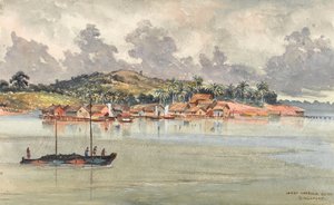 Innerer Hafen, Südseite, Singapur, ca. 1859-62
