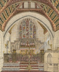 Entwurf für polychrome Dekoration einer Kirche