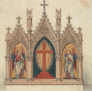 Entwürfe für Jones und Willis, Metall- und Holzarbeiter und Kirchenmöbelhersteller aus Birmingham und London von George Edmund Street