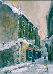 Winter, Clive Street, North Shields von George Edward Horton