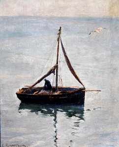 Netze flicken, ca. 1910