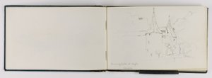 (Skizzenbuch) Ecke des Schlosses in Aigle von George Elbert Burr