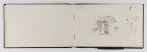 (Skizzenbuch) Altes Tor in der Nähe von Vevey/Fribourg/Schaffhausen von George Elbert Burr