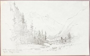 Auf der Straße bei Landro, Tirol von George Elbert Burr
