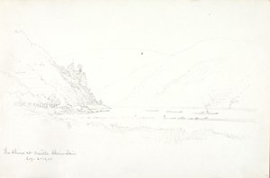 Der Rhein bei Burg Rheinstein