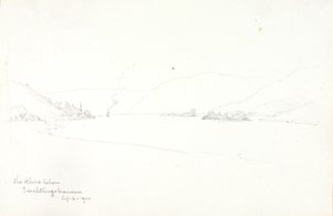 Der Rhein unterhalb von Trechtlingshausen von George Elbert Burr