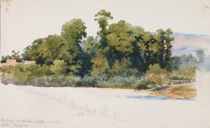 Der Wye bei Wilton Castle (Wales) von George Elbert Burr