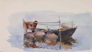 Unbetitelt - Fischerboot, ca. 1900 von George Elbert Burr