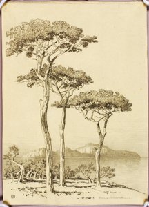 Ohne Titel (Transferzeichnung für Capri von Sorrent) von George Elbert Burr