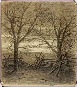 Ohne Titel (Übertragungszeichnung für November) von George Elbert Burr