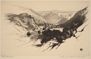Tal des Lledr, Nordwales (Nr. 1) von George Elbert Burr