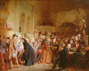 Eine Wahl des Waisenhauses im London Tavern, 1865 von George Elgar Hicks