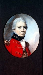 Miniatur von Lt. Col. J. Houlton der Wiltshire Miliz, ca. 1801