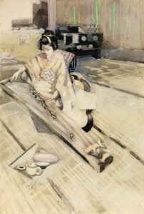 Die Koto-Spielerin, Tokio von George F. Henry