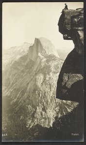 Glacier Point (3200 Fuß) und Half Dome (5000 Fuß)