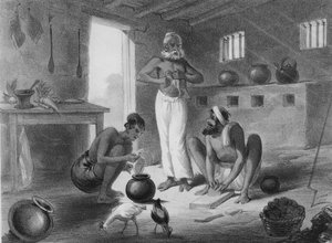 Unsere Küche, ca. 1858 (Lithographie)