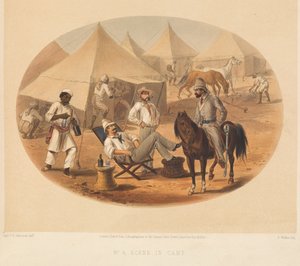 Lagerszene, Indischer Aufstand, um 1857-1858 von George Francklin Atkinson