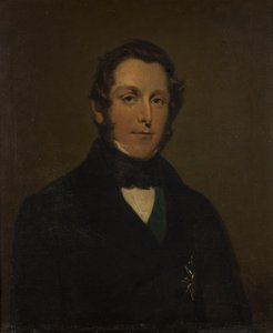 Porträt von James Andrew Broun Ramsay, 1. Marquess of Dalhousie von George Frederick Clarke