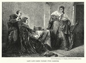 Lady Jane Greys Sieg über Gardiner von George Frederick Folingsby