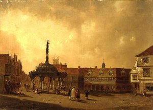 Blick auf den Cornhill, Ipswich von George Frost