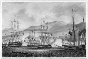 Angriff auf Sidon durch Commodore Charles Napier, 26. September 1840, um 1857