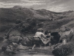 Illustration zu Auld Lang Syne von Robert Burns (Stich) von George Harvey