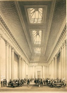 Innenansicht der Handelskammer, Threadneedle Street, London, ca. 1850