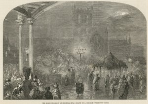 Der Borough Market, London, am Heiligabend von George Haydock Dodgson