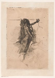 Stehende, nackte Frau von George Hendrik Breitner (signed by artist)