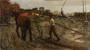 Bouwterrein von George Hendrik Breitner