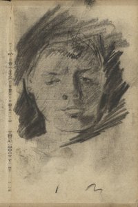Porträt einer unbekannten Frau von George Hendrik Breitner