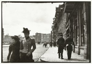 Straßenansicht vom Rokin in Amsterdam von George Hendrik Breitner