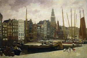 Der Damrak, Amsterdam von George Hendrik Breitner