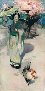 Die Promenade, Tokio, ca. 1894 von George Henry
