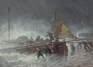 Deal Lugger setzt bei Sturm ab von George Henry Andrews