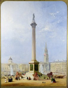 Geplante Ansicht des Trafalgar Square, 1844 von George Henry Andrews