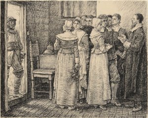 Die puritanische Hochzeit unterbrochen