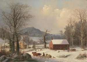 Rote Schule Landszene, 1858